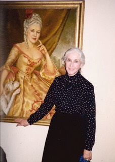 Blanche Thebom by painting at the Metropolitan Opera